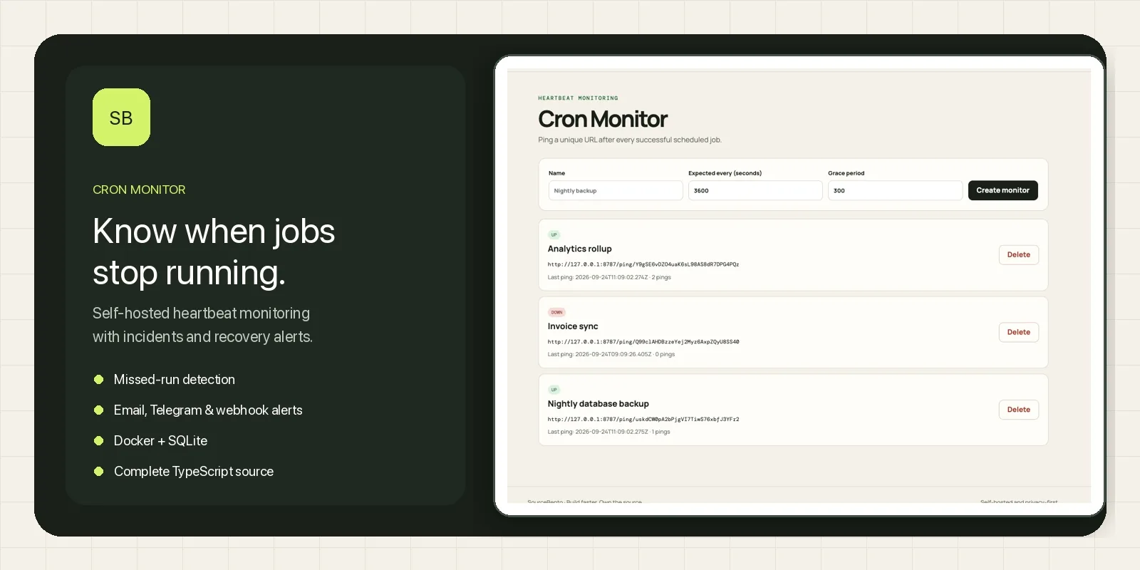 Cron Monitor preview
