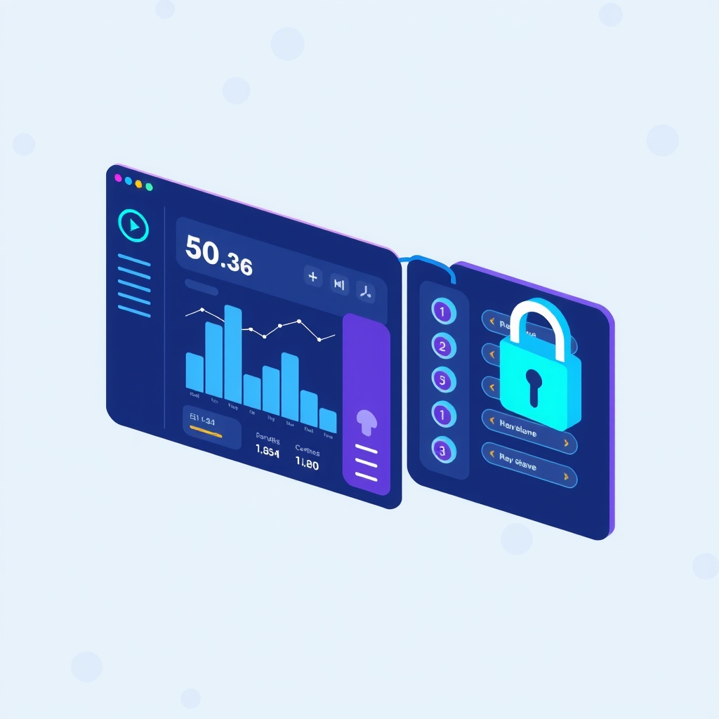 Dashboard-Oberfläche mit Serverstatistiken und Steuerelementen für sichere Befehlsausführung